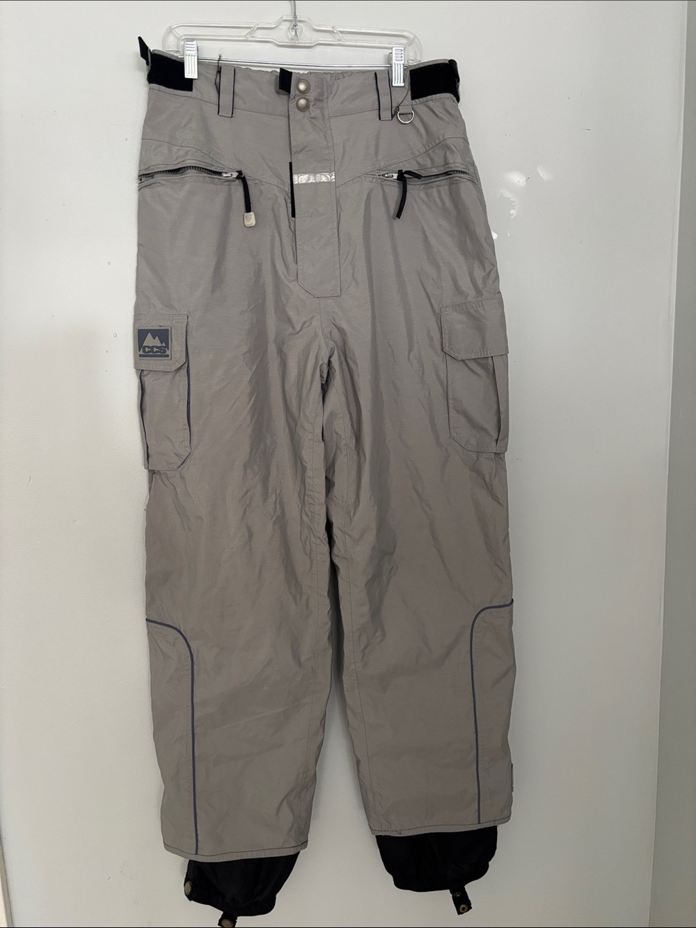 CCS Men's Gray Outdoor Cargo Snow Pants